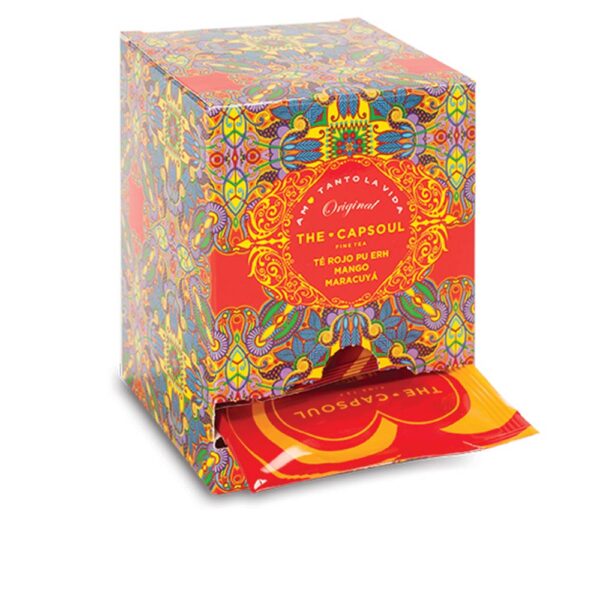 The capsoul PYRAMIDS IN BOTTLES red tea mango passion fruit 15 units