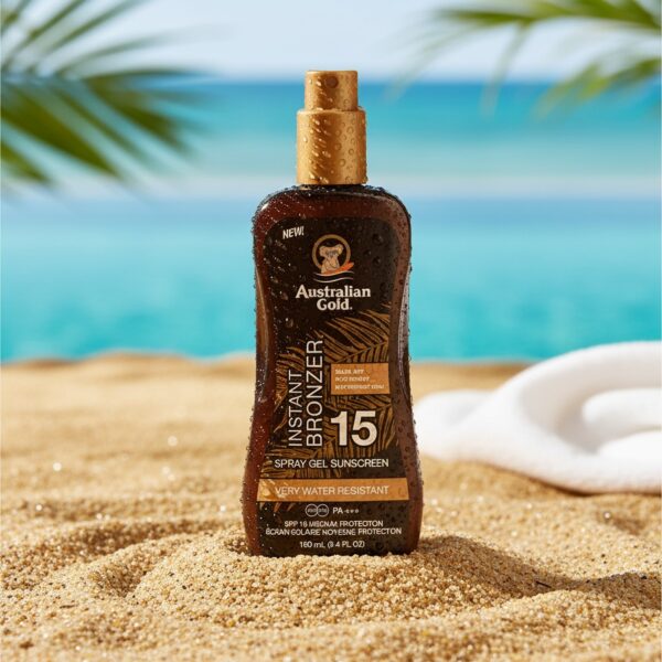 SUNSCREEN SPF15 spray gel with instant bronzer 100 ml