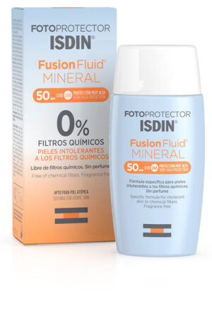 FUSION FLUID MINERAL PHOTOPROTECTOR 0% chemical filters SPF50+ 50 ml