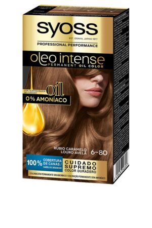 OLEO INTENSE ammonia-free hair color #6.80-caramel blonde 5 pcs