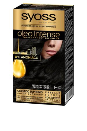 OLEO INTENSE ammonia-free hair color #1.10-intense black 5 pcs