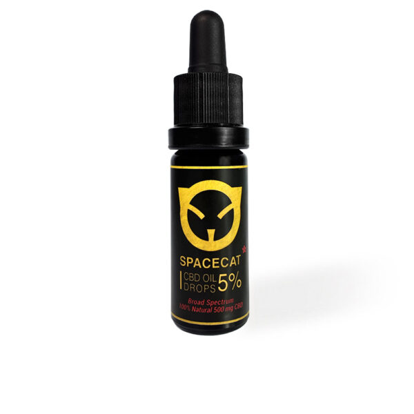 Spacecat ACEITE DE CBD 5% (500mg) espectro completo rico en cannabidiol 10 ml