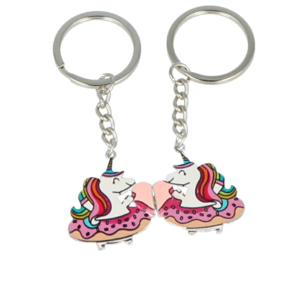 Inca LLAVEROS UNICORNIO CON IMÁN BFF set 2 pz