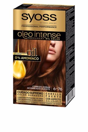 OLEO INTENSE ammonia-free hair color #6.76-amber copper 5 pz