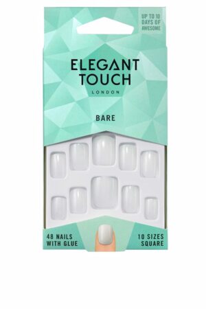 Elegant touch TOTALLY BARE nails with glue #square-001 48 u