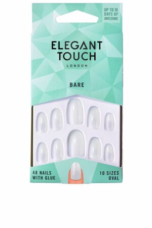 Elegant touch TOTALLY BARE nails with glue #oval 48 u