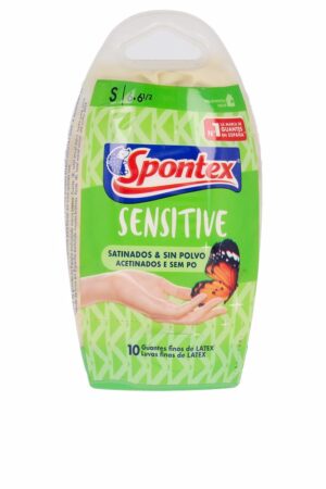 Spontex LATEX SENSITIVE guantes satinados sin polvo talla S