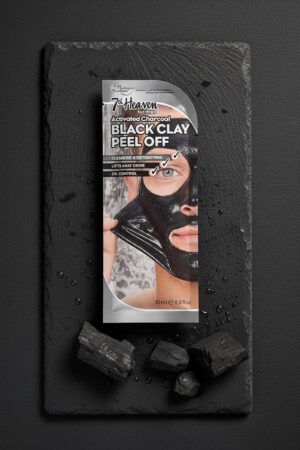 7th heaven FOR MEN BLACK CLAY peel-off mask 10 ml