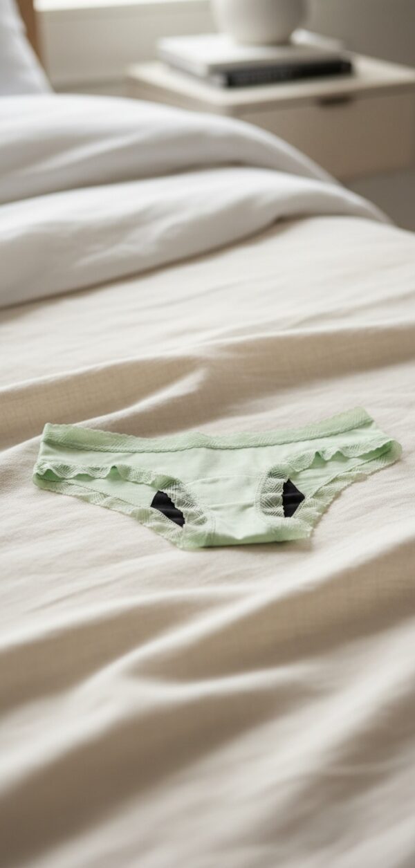PlatanomelÓn KIWITAS DOUBLE BLONDA menstrual panties green #S 1 u