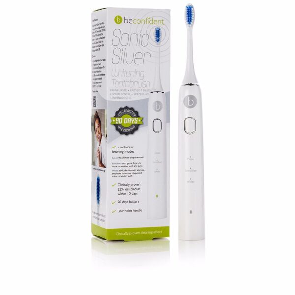 Beconfident SONIC SILVER electric whitening toothbrush #white/silver 1 u