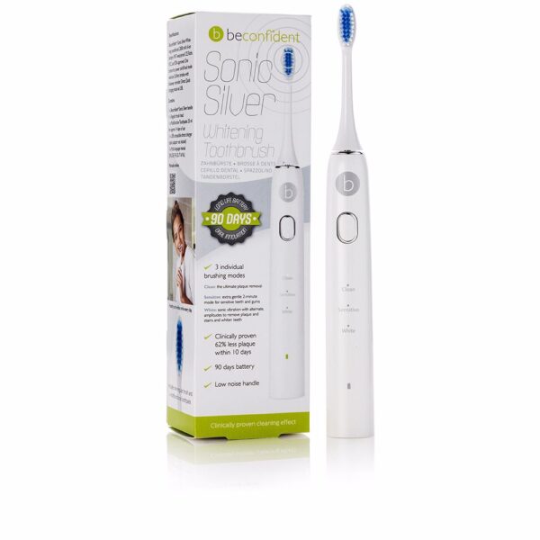 Beconfident SONIC SILVER electric whitening toothbrush #white/silver 1 u