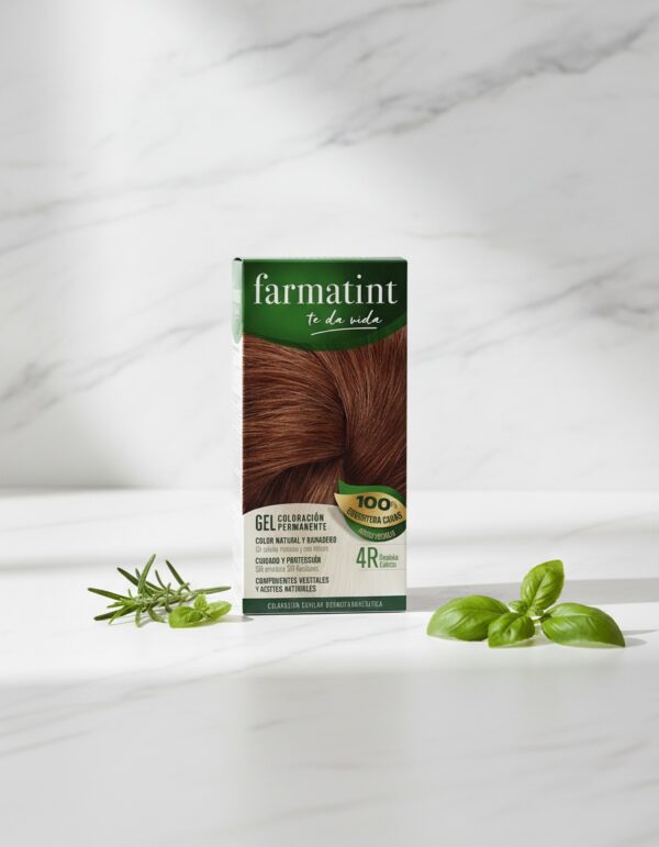 FARMATINT GEL permanent color #4r-copper brown 5 units