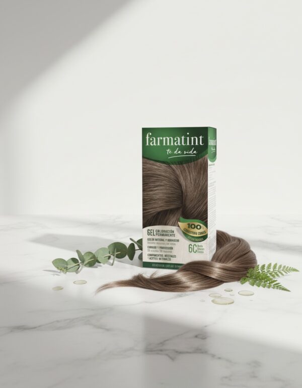 FARMATINT GEL permanent coloring #6c-dark ash blonde 5 units