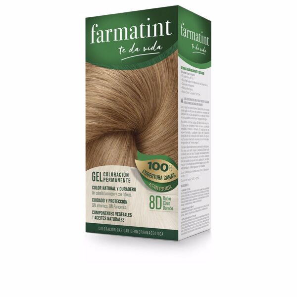 FARMATINT GEL permanent color #8d-light golden blonde 5 units