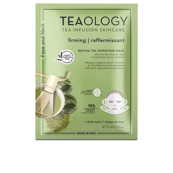 Teaology FACE AND NECK matcha tea superfood mask 21 ml