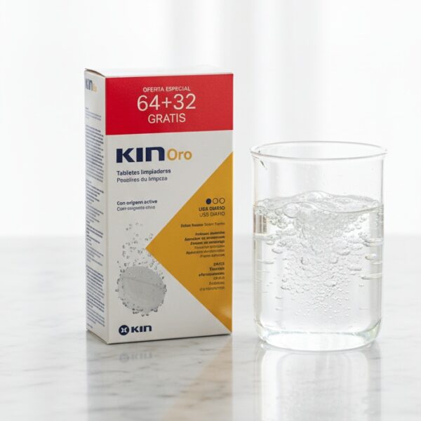 KIN ORO tabletas limpiadoras 64 + 32 u