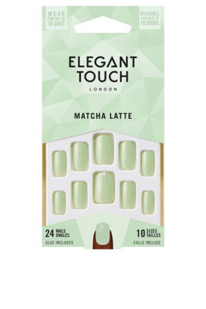 Elegant touch CORE COLOUR nails with glue almond #matcha latte 24 u