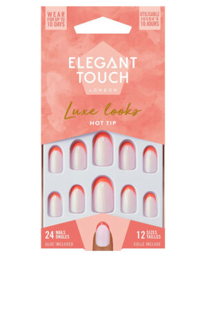 Elegant touch LUXE LOOKS nails with glue oval limited ed #hot tip