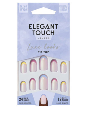 Elegant touch LUXE LOOKS nails with glue oval limited ed #tip top