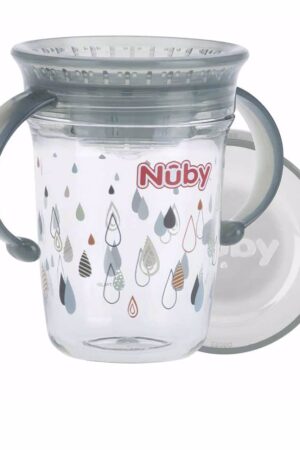 NÛby TAZA MÁGICA asas de Tritan™ 6m+ #gris 240 ml