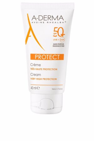 A-derma PROTECT crema solar SPF50+ sin perfume 40 ml