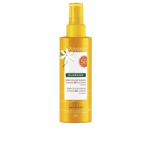 POLYSIANES MONOÏ Y TAMANU BIO body sun spray SPF50 200 ml