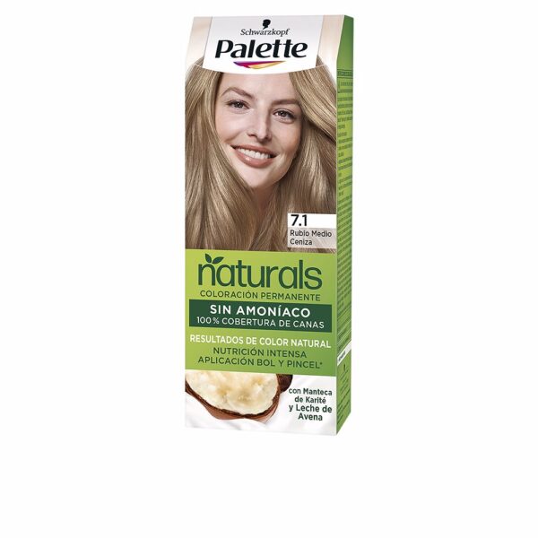 PALETTE NATURAL dye #7.1-medium ash blonde 1 u