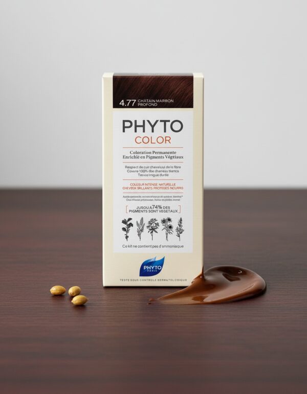 PHYTOCOLOR #4.77-castaño marrón intenso 4 u