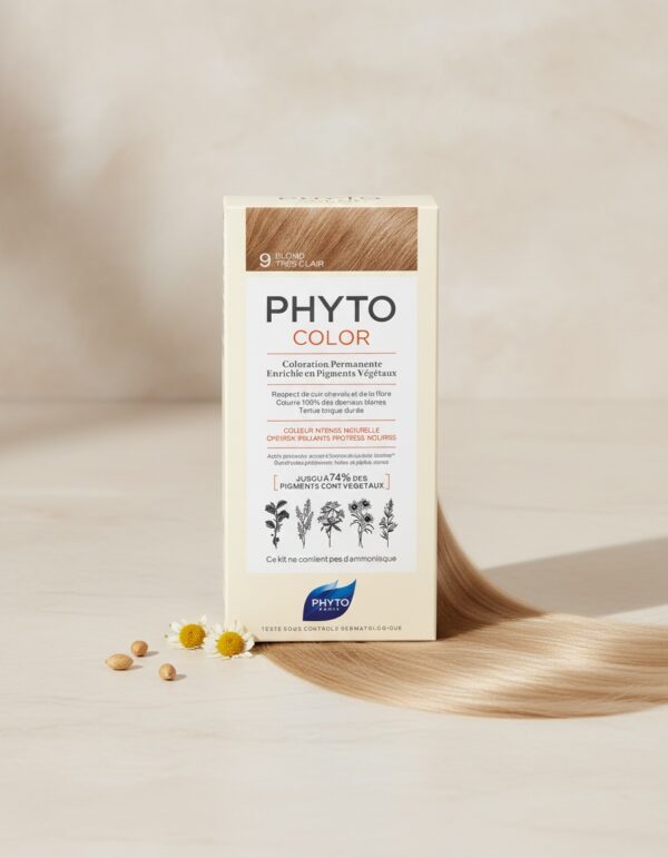 PHYTOCOLOR #9-rubio muy claro 4 u