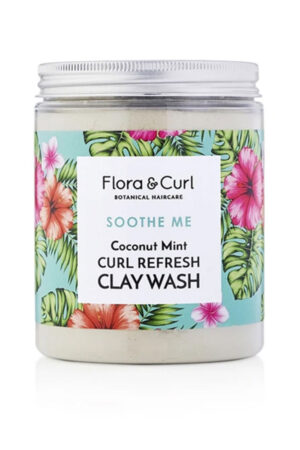 Flora and curl SOOTHE ME coconut mint curl refresh clay wash 260 gr