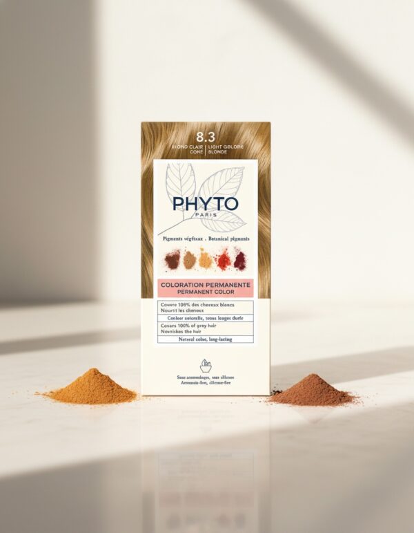 PHYTOCOLOR #8.3-Rubio Claro Dorado 4 u