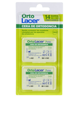 ORTOLACER ORTHODONTIC WAX PACK 2 x 7 bars