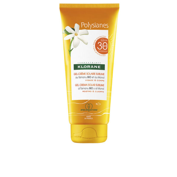 POLYSIANES MONOÏ AND TAMANU BIO sun gel face and body SPF30 200 ml