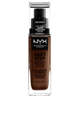 CAN'T STOP WON'T STOP full coverage foundation #deep espresso