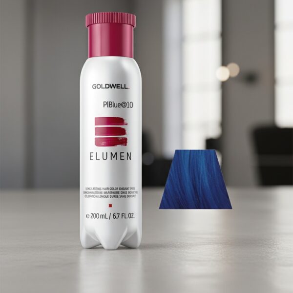 ELUMEN long lasting hair color oxidant free #PlBlue@10 200 ml
