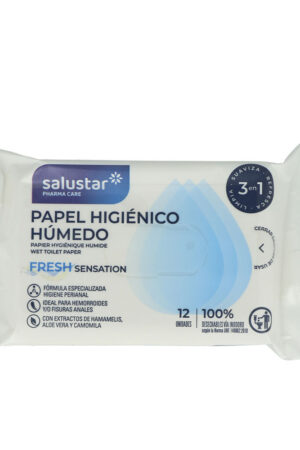 Salustar HIGIENE ANAL hemorroides y fisuras 100% natural 12 u