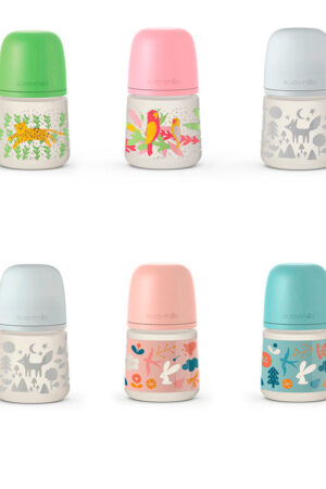 Suavinex PRINTS biberón tetina fisiológica S 150 ml