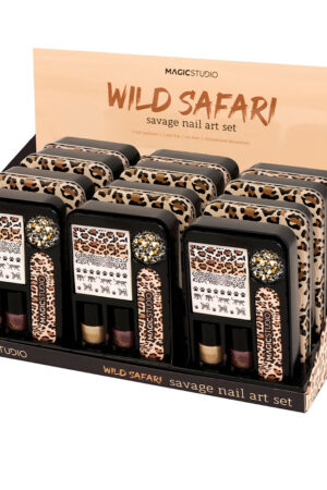 Magic studio WILD SAFARI SAVAGE NAIL ART set 6 pz