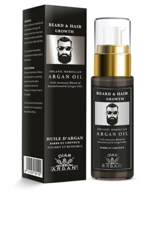 Diar argan BEARD AND HAIR STRENGTHENING SERUM with pure argan sandalwood and ginger 30 ml