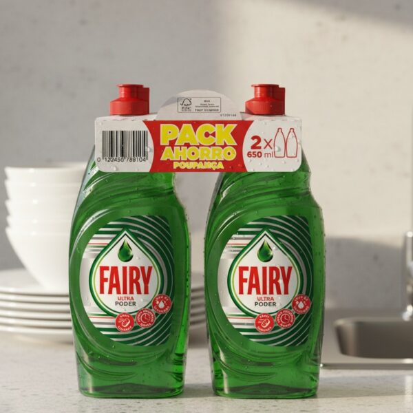 FAIRY ULTRA POWER DISHWASHER CONCENTRATE LOT 2 x 650 ml