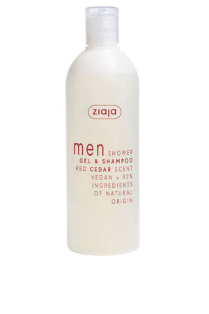 Ziaja MEN shower gel and red cedar shampoo 400 ml