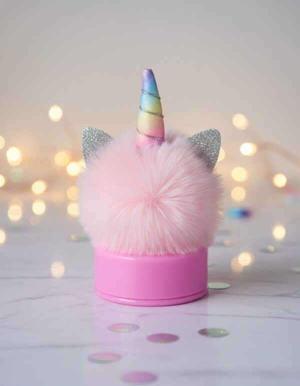 Inca Unicorn pencil sharpener with lid and pompom 1 u