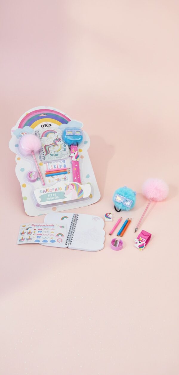 Inca UNICORN STATIONERY LOT 8 pz