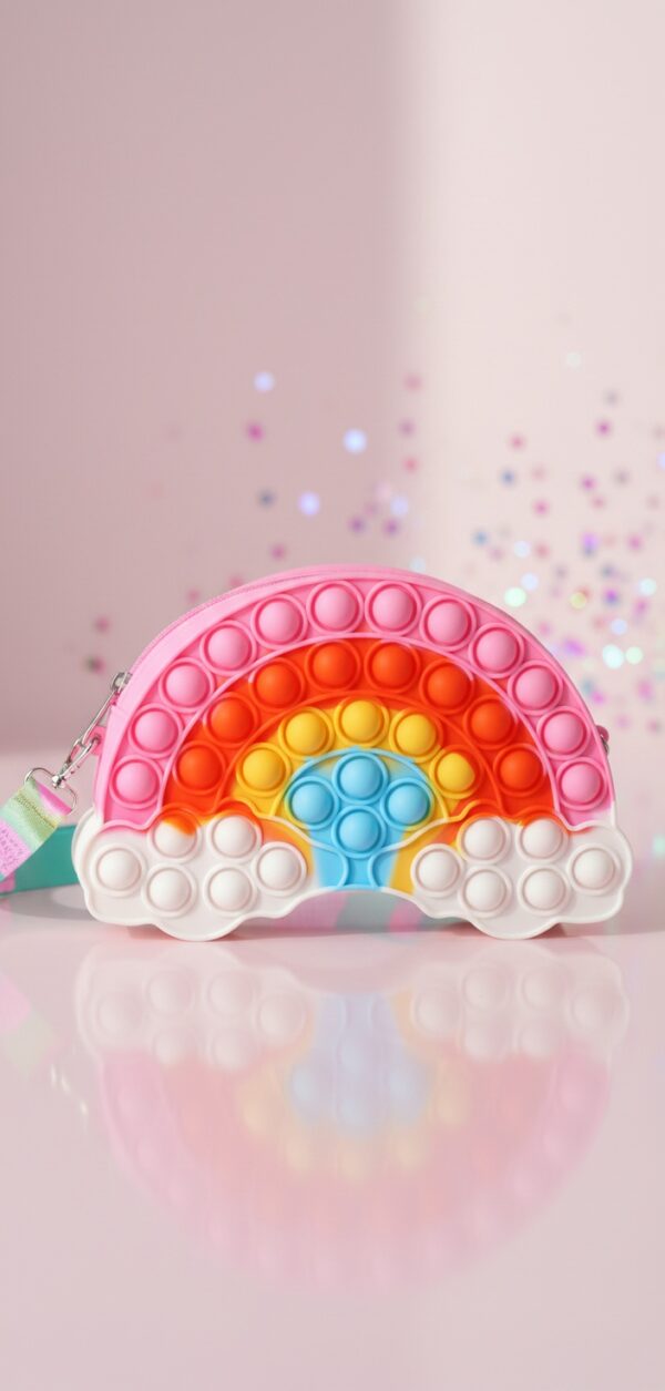 Inca Rainbow silicone pop-it CROSSBODY BAG 21 x 14 x 3.5 cm 1 u