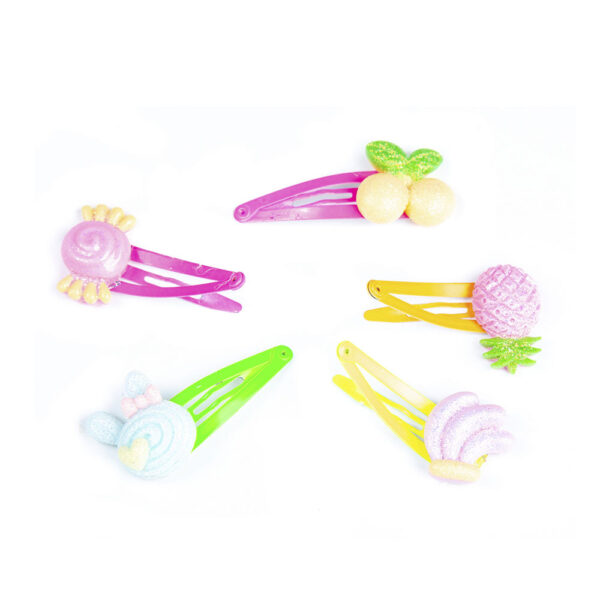 Inca CLIPS with fruit decorations 4.5 cm 5 u