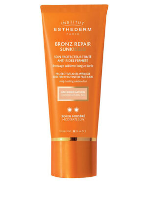 Institut esthederm BRONZ REPAIR SUNKISSED anti-wrinkle face cream moderate sun #Natural gold 50 ml