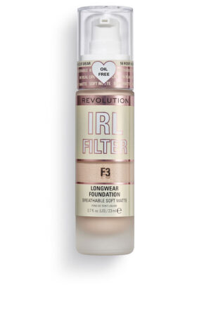 Revolution make up IRL FILTER longwear foundation #F3 23ml