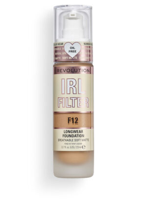 Revolution make up IRL FILTER longwear foundation #F12 23ml
