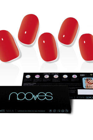 Nooves GEL NAIL FILM crimson red premium luxe solid #red 20 u