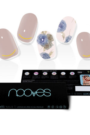 Nooves NAIL GEL FILMS elegant floral premium luxe #metallic 20 u